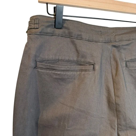 Arne Mens Slim Fit Side Adjuster Trousers Taupe Grey Stretch Cotton Pants 34R - Picture 6 of 10